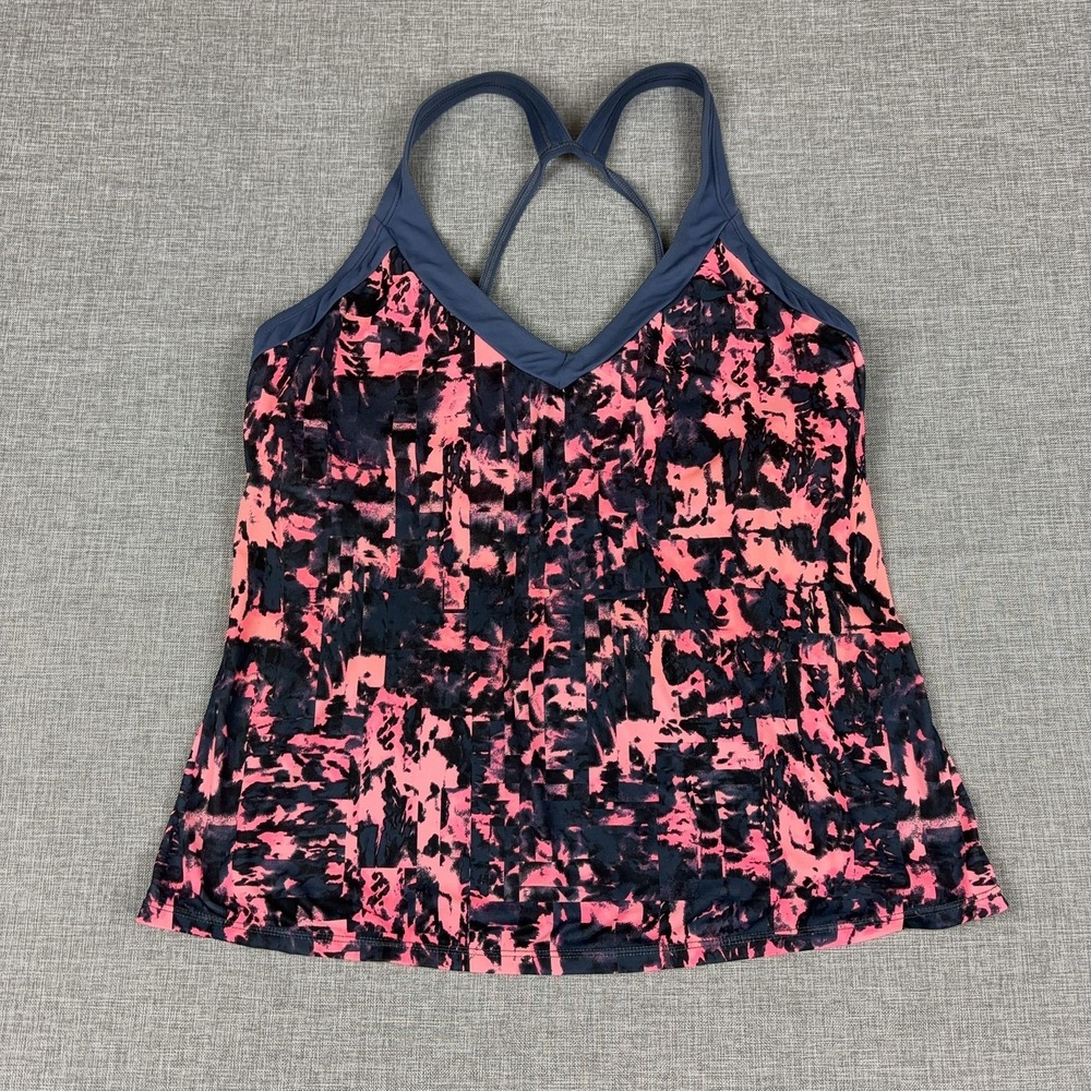 Nike Swimdress Womens S Pink Tie‎ Dye Built-In Bra Padded Lined Racerback